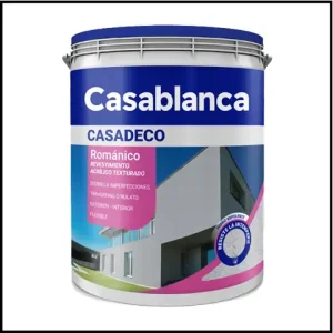 Revestimiento Acrílico Texturado - 30 Kg - Grano Mediano - Casadeco - Casablanca
