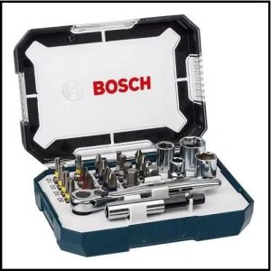 Set de Puntas con Soporte Universal y Crique - 26 Piezas - Bosch