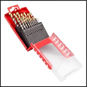 Juego de Mechas de Acero Rápido TiN - A002 - 19 Piezas - Dormer