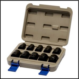 Juego de Bocallaves de Impacto Hexagonales de 1/2" - 10 Piezas - Irimo