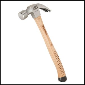 Martillo de Carpintero con Saca Clavos - Forjado - Mango de Madera - Bahco