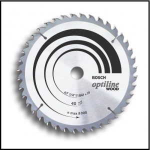 Disco de Sierra Circular para Madera - 184 mm - 7 1/4" - Optiline Wood - Bosch