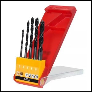 Set de Mechas Doble Espiral para Madera - 3 a 8 mm - KWB