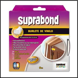 Burlete de Vinilo Autoadhesivo - 5 mtrs. x 10 mm. x 4 mm. - Suprabond
