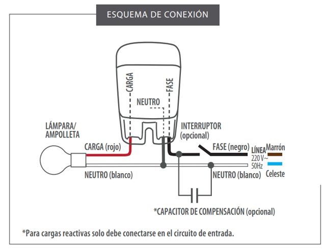 Fotocélula - Fotocontrol - Conexión de 3 Cables - 1200 W - Kalop