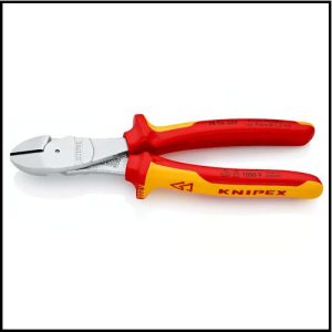 Alicate de Corte Diagonal de Fuerza de 200 mm - Aislado 1000 V - Normalizado Según VDE - Knipex