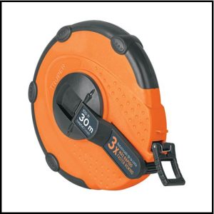 Cinta Métrica Larga de Fibra de Vidrio - Carcasa Plástica - Truper