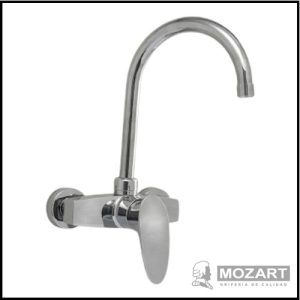 Monocomando para Cocina Pared - Pico J - Plástico ABS - Línea Doha - Mozart