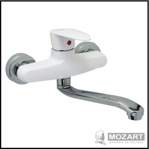 Monocomando para Cocina Pared - Pico Bajo - Plástico ABS - Línea Doha - Mozart