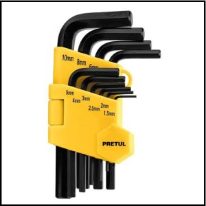 Juego de Llave Allen - 10 Piezas - 1,5 a 10 mm - Pretul