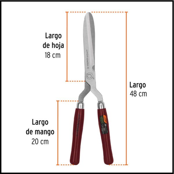 Tijera de Poda Forjada de 48 cm - Mango de Madera - Truper Expert