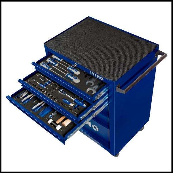 Carro de Herramientas con 206 Piezas - 6 Cajones - 954 x 501 x 677 mm - Irimo
