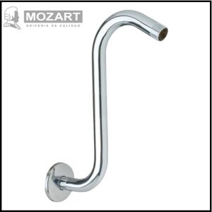 Brazo Curvo Vertical para Ducha Lluvia con Roseta - 40 cm. - Mozart