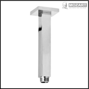 Brazo Cuadrado para Techo con Roseta - 20 cm. - Acero Inoxidable - Mozart