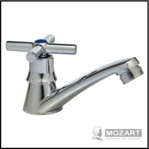 Canilla 1 Agua para Lavatorio - Volante Cruz - Línea 1 Agua - Mozart