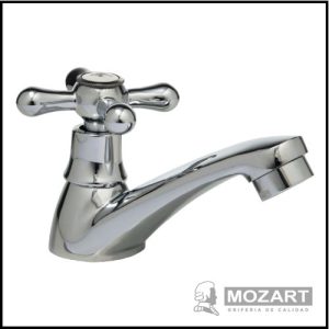 Canilla 1 Agua para Lavatorio - Volante Cruz Vintage - Línea 1 Agua - Mozart