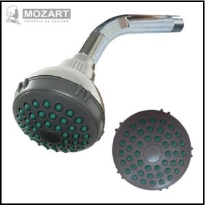 Ducha Lluvia Plástica con Brazo - ø 70 mm - Anticalcárea - Mozart