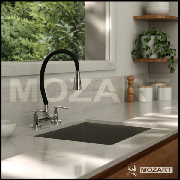 Mezcladora para Cocina Mesada - Pico Cono Flexible de Color - Línea Seúl - Mozart