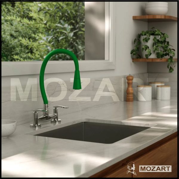 Mezcladora para Cocina Mesada - Pico Cono Flexible de Color - Línea Seúl - Mozart
