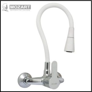 Mezcladora Monocomando para Cocina Pared - Pico Cono Flexible de Color - Línea Seúl - Mozart