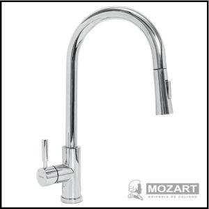 Monocomando para Cocina Mesada con Pico Rociador Extraible - Línea Daytona - Mozart