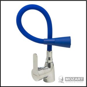 Monocomando para Cocina Mesada - Pico Cono Flexible de Color - Línea Seul - Mozart