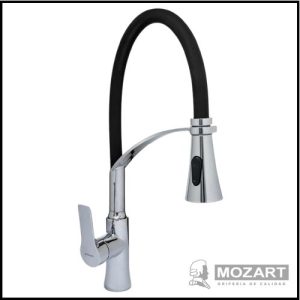 Monocomando para Cocina Mesada con Puente y Rociador - Línea Canadá - Mozart