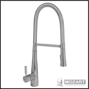 Monocomando para Cocina Mesada con Puente y Rociador Extraíble - Línea San Diego - Mozart