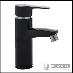 Monocomando para Lavatorio Mediano - Negro - Plástico ABS - Línea Eco - Mozart