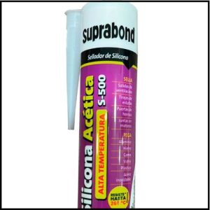 Sellador de silicona acético - S 500 - alta temperatura - Suprabond