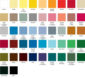 Carta de Colores de Esmalte Sintético Brillante Dórico Alcántara
