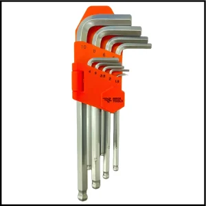 Juego de Llaves Allen - 9 Piezas - 1,5 a 10 mm - Broktools - Brogas