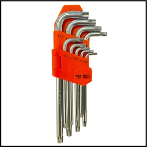 Juego de Llaves Torx - 9 Piezas - T10 a T50 - Broktools - Brogas