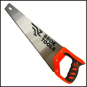 Serrucho de Carpintero - Doble Filo - Mango Anatómico de ABS con Goma Antideslizante - Broktools - Brogas