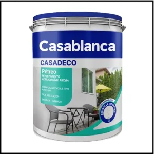 Revestimiento Acrílico Simil Piedra - 30 Kg - Casadeco Pétreo - Casablanca