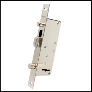 Cerrojo de Seguridad de 4 Placas Angosta - para Puerta Corrediza - Prive 214