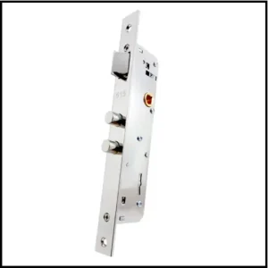 Cerradura de Seguridad para Blindex de 6 Placas - Doble Pasador Cilíndrico - Trabex 615