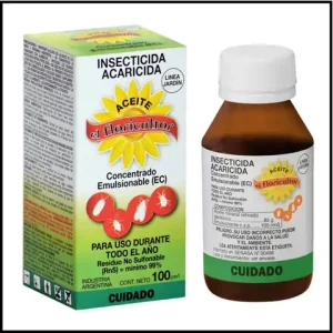 Aceite insecticida acaricida para plantas - Concentrado - Emulsionable x 100 cc - El Floricultor