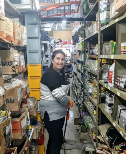 Belén Fernández en acción